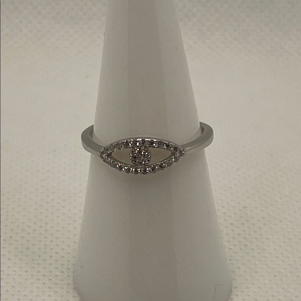Women’s Third Eye Ring Sterling Silver 925 CZ